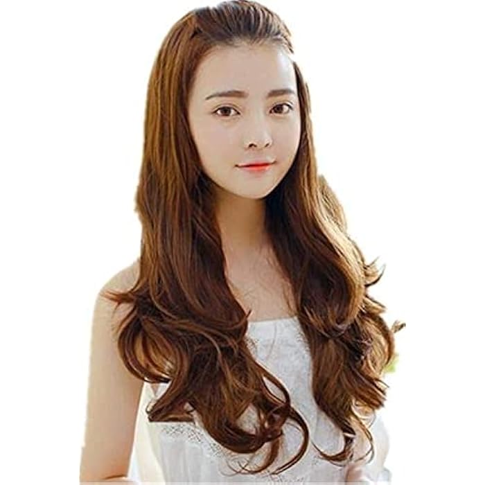 DILLARDS Fashion Lovely Long Curly Half Wigs For Ladies Light Brown B5001-1 - Image 3